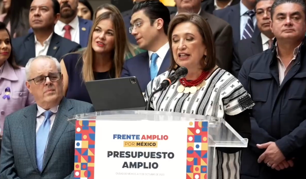 Xóchitl Gálvez presenta propuesta alterna a Presupuesto 2024