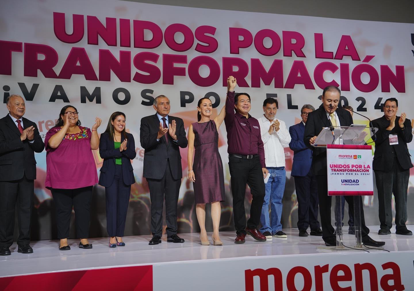 Designan a Claudia Sheinbaum candidata de Morena a la presidencia en 2024