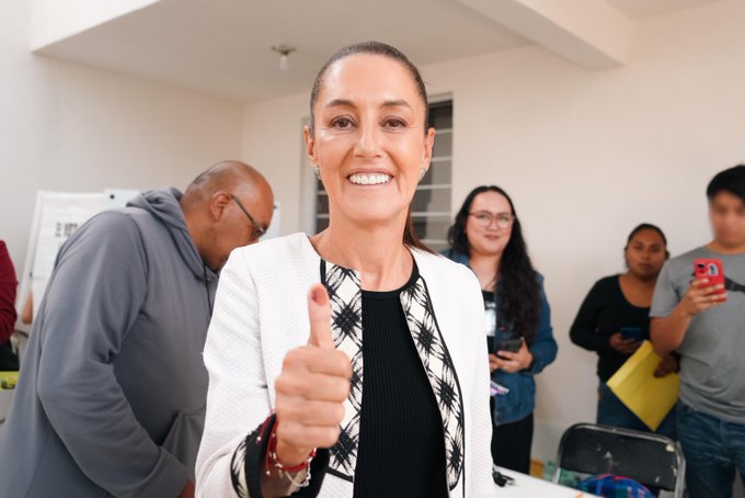 Claudia Sheinbaum aseguró haber votado por Ifigenia Martínez