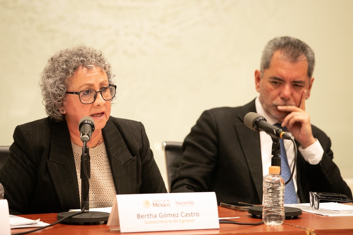 Bertha Gómez y Édgar Amador / SHCP